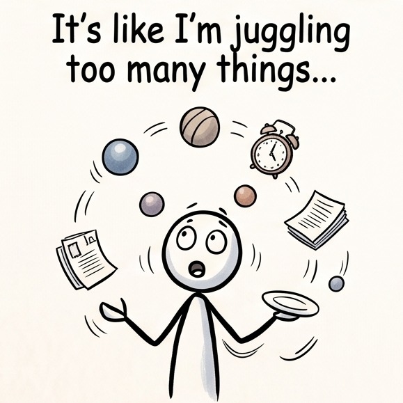 A person in a toxic work environment feeling dread.
